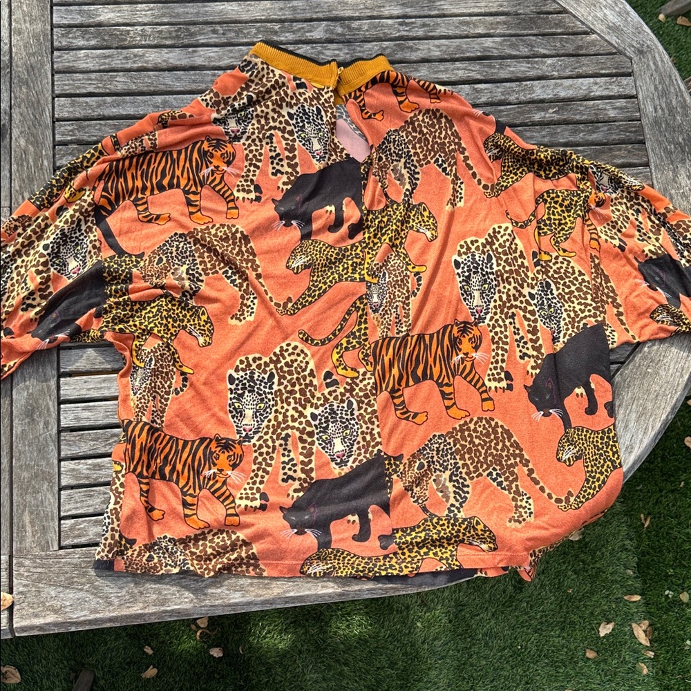 Anthropologie Animal Print Shirt - Picture 6 of 7